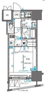ZOOM横浜桜木町の間取り画像