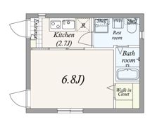 maison SANGUBASHI Ⅱの間取り画像