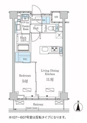ラティエラ武蔵小杉の間取り画像