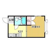 西浦マンションの間取り画像