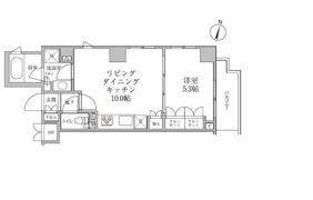 レジディア神楽坂Ⅱの間取り画像