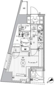 プロスタイルウェルス西早稲田の間取り画像