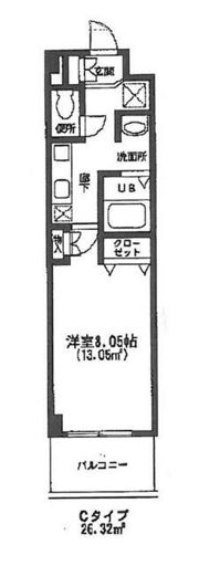 パルテール大久保の間取り画像