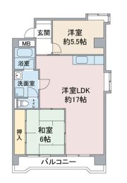 ハイツ白山の間取り画像