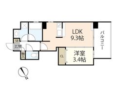 CALME国泰寺の間取り画像