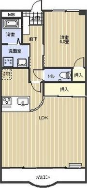 ハイムホワイツの間取り画像