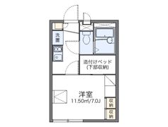 レオパレス潮騒の間取り画像