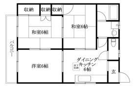コーポ高市の間取り画像