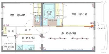 リグランド船堀（旧建物名フィオーレⅡ）の間取り画像