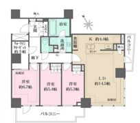 ザ・パークハウス三田ガーデン タワー棟の間取り画像