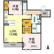 D-comodo小金井貫井北町の間取り画像