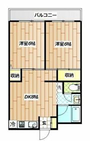 上の山ハイツ壱番館の間取り画像