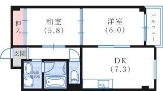 サングレイス山手館の間取り画像