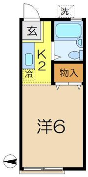 エコーハイツKの間取り画像