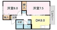 グリーンタウンハタケヤマB棟の間取り画像
