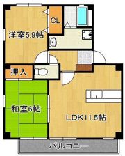 フォブール徳力の間取り画像