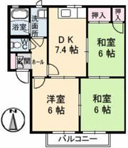 コーポ松久の間取り画像