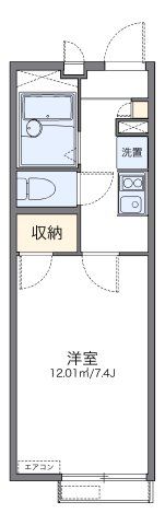 レオパレスひつかわの間取り画像
