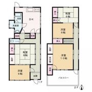 倉敷市玉島勇崎戸建の間取り画像