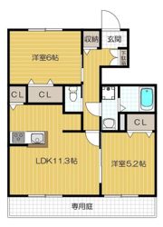 プレジデント雅 Cの間取り画像