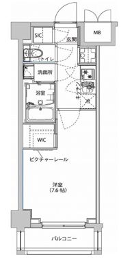 ハーモニーレジデンス東京イーストサイドの間取り画像