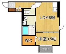 Polonia Matsubara A棟の間取り画像