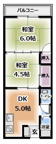 香里園ハイツの間取り画像