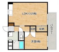 寺西第三ビルの間取り画像