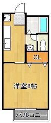 ビーライン中井B棟の間取り画像