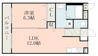 エバンジェル長嶺の間取り画像