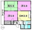 フレグランスくぼたB棟の間取り画像