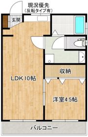 Walnut北堀Aの間取り画像