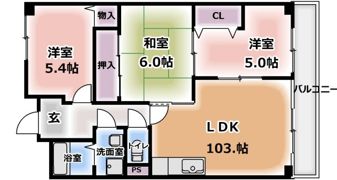エスペランサ門真南の間取り画像