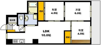 コープ野村土橋の間取り画像