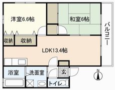 レユスィール三宅Aの間取り画像