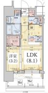 レオンコンフォート神戸山手通の間取り画像