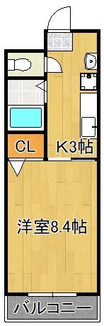 ロジュマン大浦の間取り画像