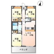 レジデンスガーデンⅢの間取り画像