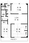 マンション花園の間取り画像