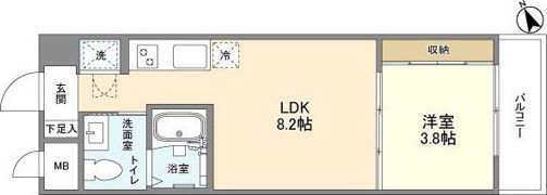 クリエール志木の間取り画像