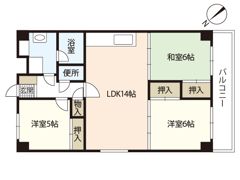 西広島ガーデニアの間取り画像