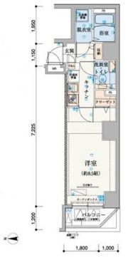 リヴシティ上野入谷の間取り画像