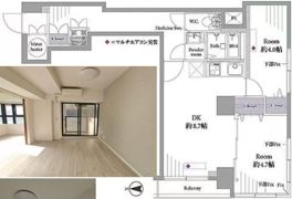 ライオンズマンション八丁堀の間取り画像