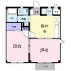 コーポ青垣 Aの間取り画像