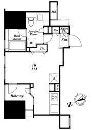 朝日マンション五反田の間取り画像