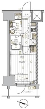 レガリス品川天王洲ベイサイドコートの間取り画像
