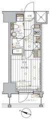 レガリス品川天王洲ベイサイドコートの間取り画像