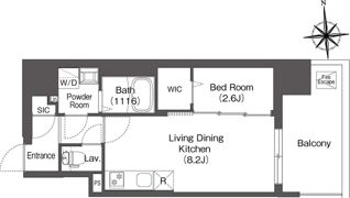 コンフォリア・リヴ南森町Ⅱの間取り画像