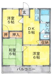 第3高橋ハイツの間取り画像