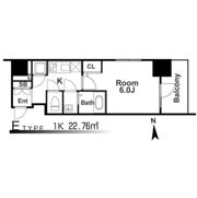 エスリード阿波座ラグジェの間取り画像